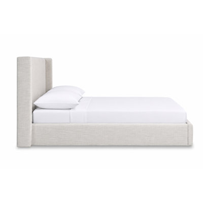 Nordic Upholstered Wingback Bed