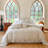 Linen Duvet Cover with Coconut Button Closure-110427313-112618432