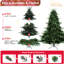 Arbre de Noël de 6 pi avec 1673 pe / pointes, base large pour une silhouette naturelle époustouflante dans les grandes pièces, branches à charnières, assemblage rapide, support en métal renforcé, structure simplifiant la décoration,