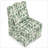 Flannel Armless Accent Chair for Adults, Soft Padded Seat &amp; Backrest Dining Chair with Matching Waist Pillow, for Dining Living Room, Sage Green