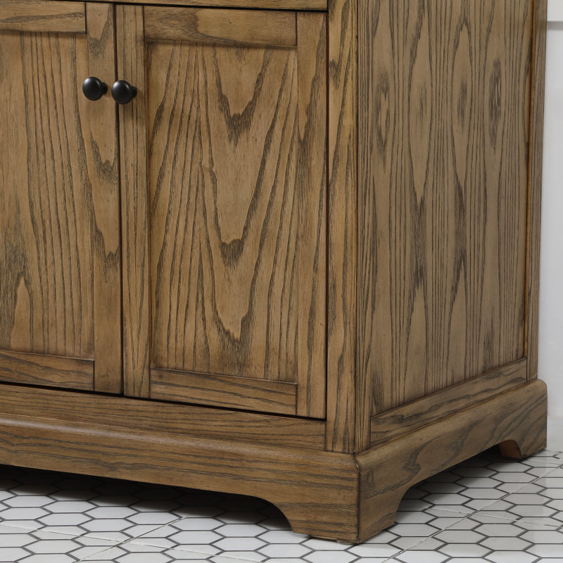 Ensemble de meuble-lavabo double 60 po Guri, Bois flottant