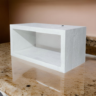 Kalthum Acacia Cube Shelf