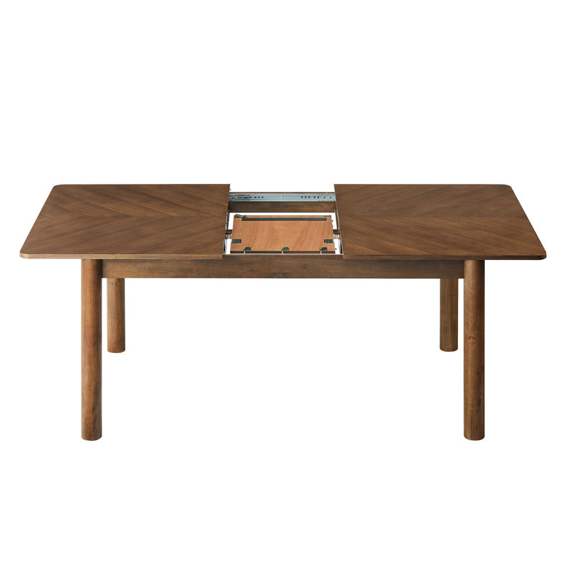Ensemble de salle à manger 7 pièces Alba en noyer taupe, Taupe