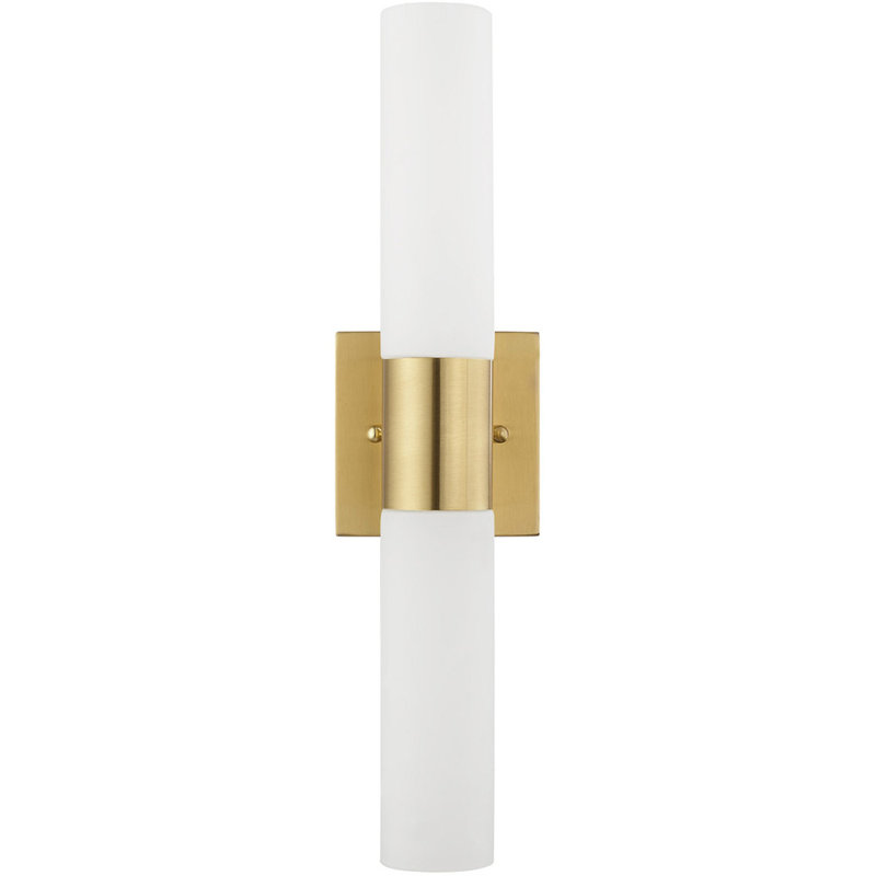 2 - Light Vanity Light, Satin Brass