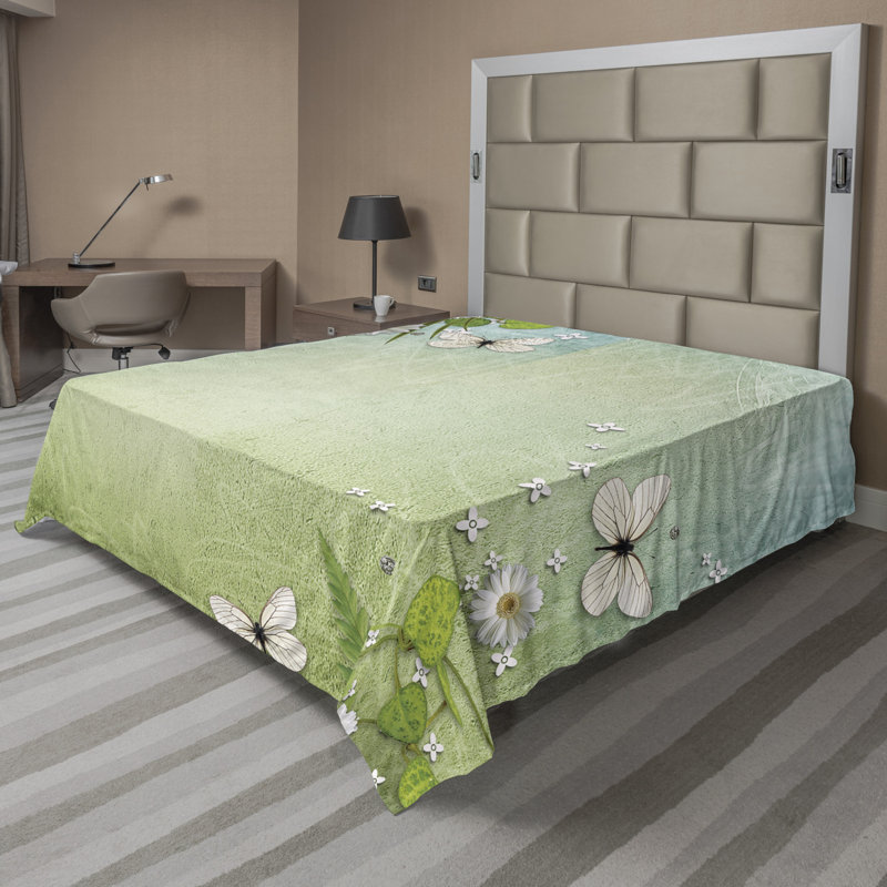 Microfiber No Pattern And Not Solid Color Flat Sheet, Full Flat Sheet
