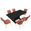 Ensemble de salle à manger rectangulaire L 62,75 po x l 31,5 po Magallanes-578649713-578649715