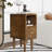  Solid Wood Nightstand - Narrow, With Drawers & Open Storage, Mid Century Modern Style For Bedroom-1827271422-1825249832