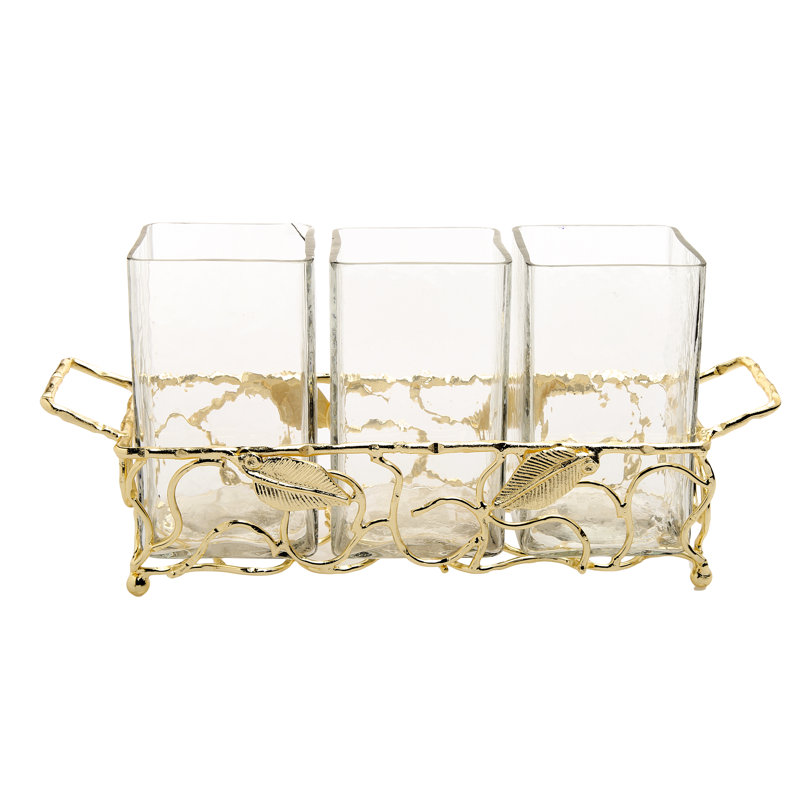 Stainless Steel Rectangle Flatware Caddy