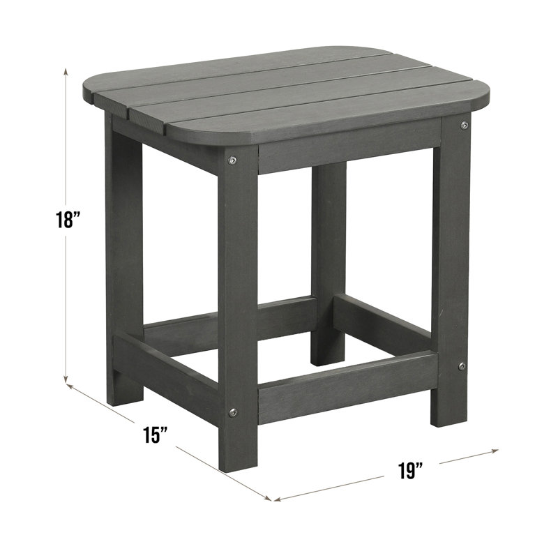 Table d'appoint Brynn, Gris Pierre