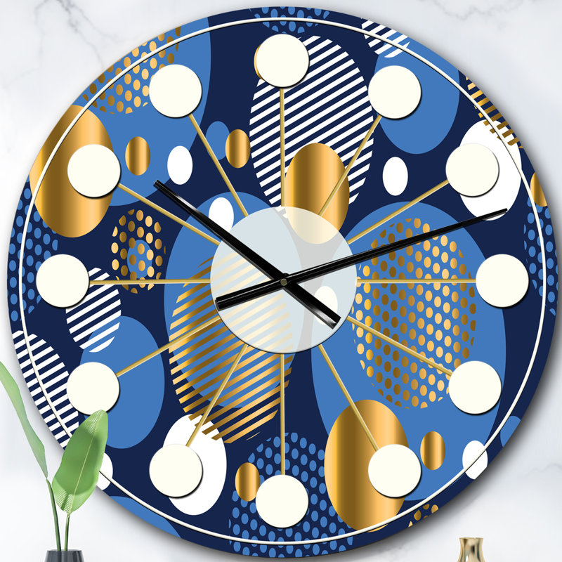 Horloge murale circulaire rétro rétro, Surdimensionné