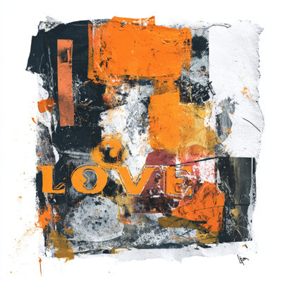 Layered Emotion Wrapped Canvas Wall Art