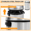 Stainless Steel Kitchen Trash Can