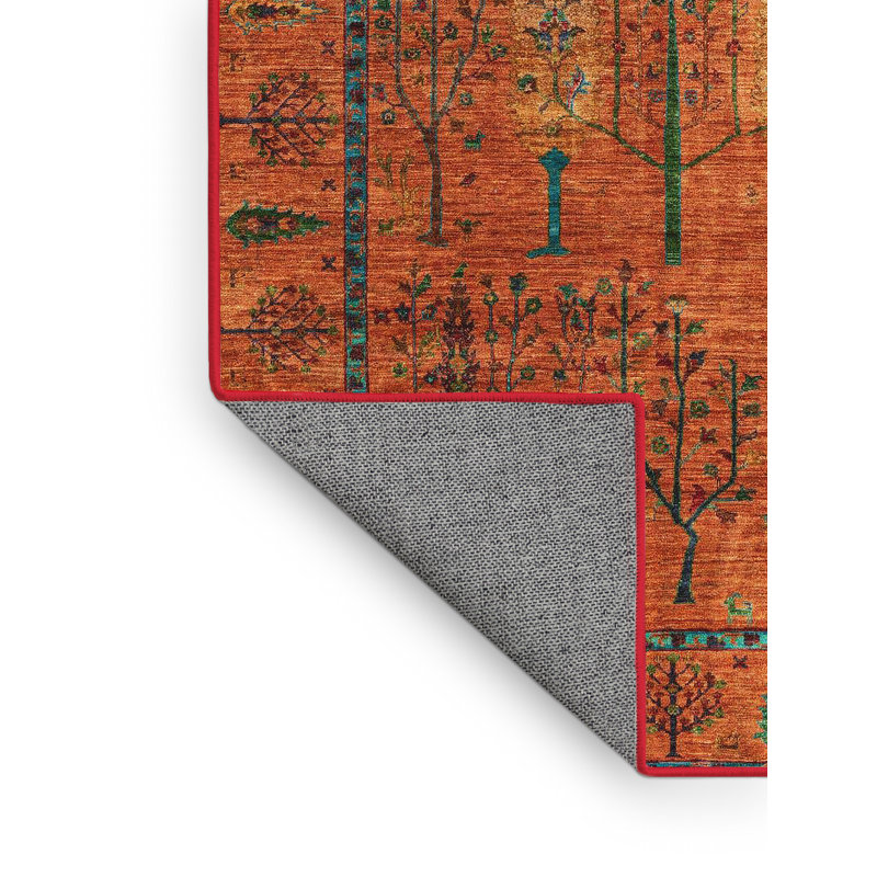 Amayha Floral Indoor Rug, Rectangle 5' x 7'