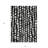 3' X 5' Black And Ivory Abstract Washable Indoor Outdoor Area Rug