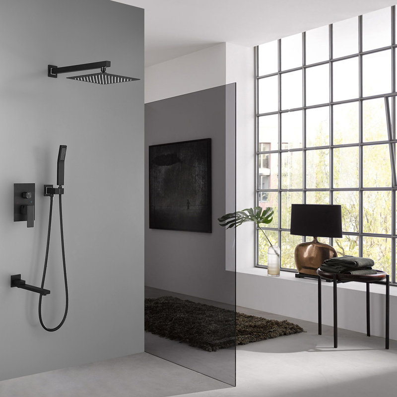 Système de douche 10 po, Matte Black