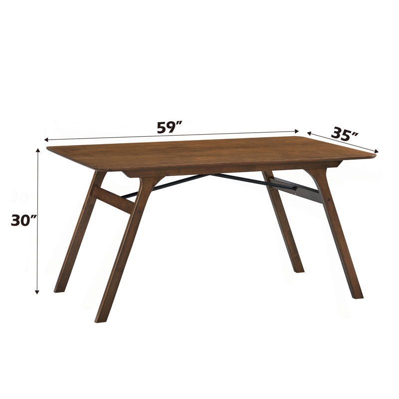 Casual Dining Furniture Set 7Pc Walnut Finish Dining Table And Upholstered Chairs Wooden Kitchen Set