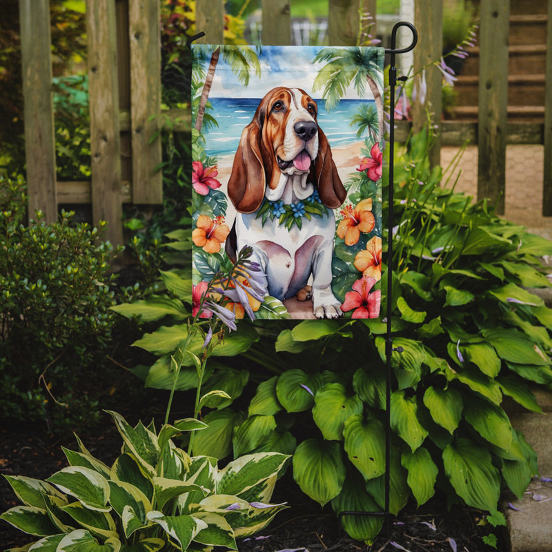 Drapeau de jardin en polyester double face H 15,5 po x l 11,25 po