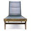 Chaise longue d'extérieur en acacia réglable