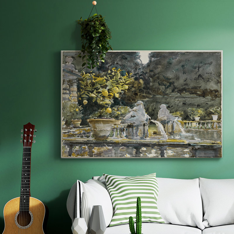 Vintage Landscape-DCCLIV, reproduction d'art sur toile, H 13 po x l 19 po