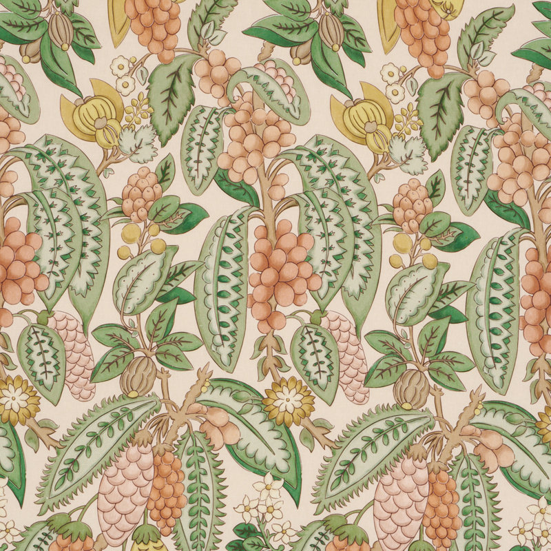 Schumacher X Timothy Corrigan Fruits De Saison Fabric, Apricot