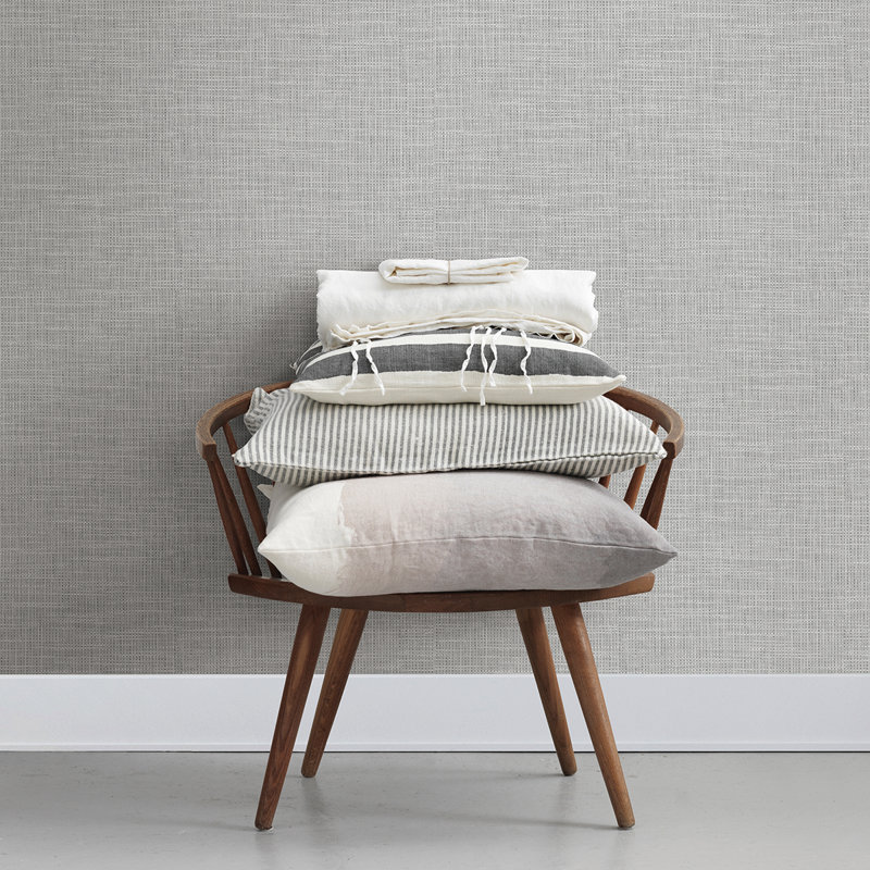Wood & Shiplap Vinyl Wallpaper Roll, Light Gray