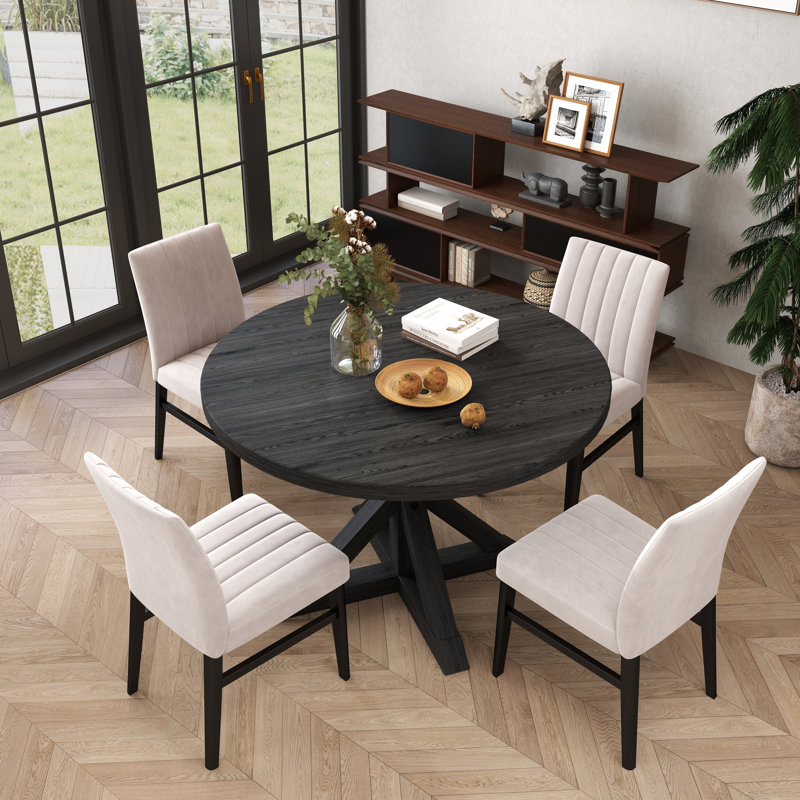 Lark Manor™ Delfida 5-Piece Round Dining Set,, Tan