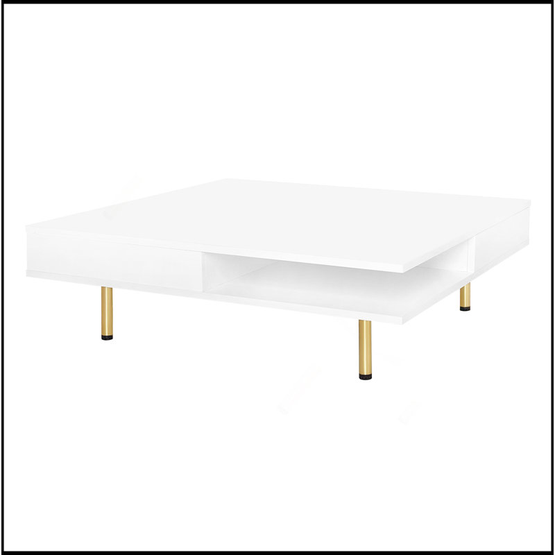 Table basse simple Bouiye, Blanc