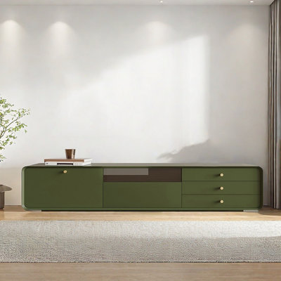 Meuble télé en bois de style français avec fond fermé