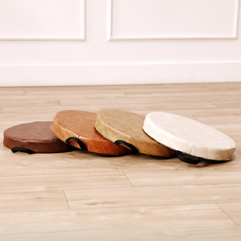 Coussins de plancher en cuir patiné pour enfants SoftScape