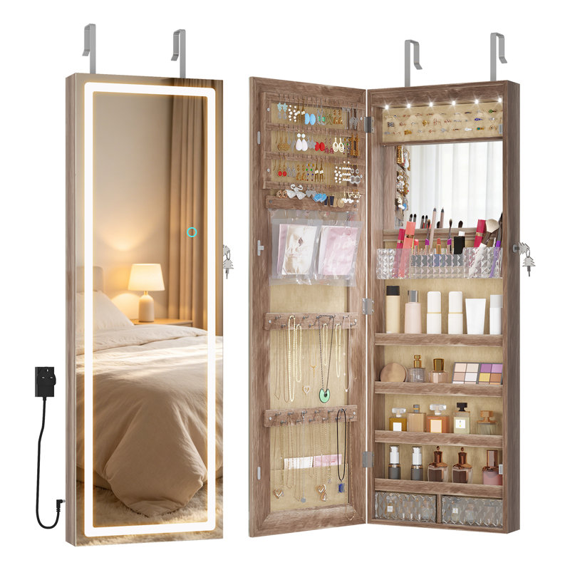 Jewelry Armoire, Oak