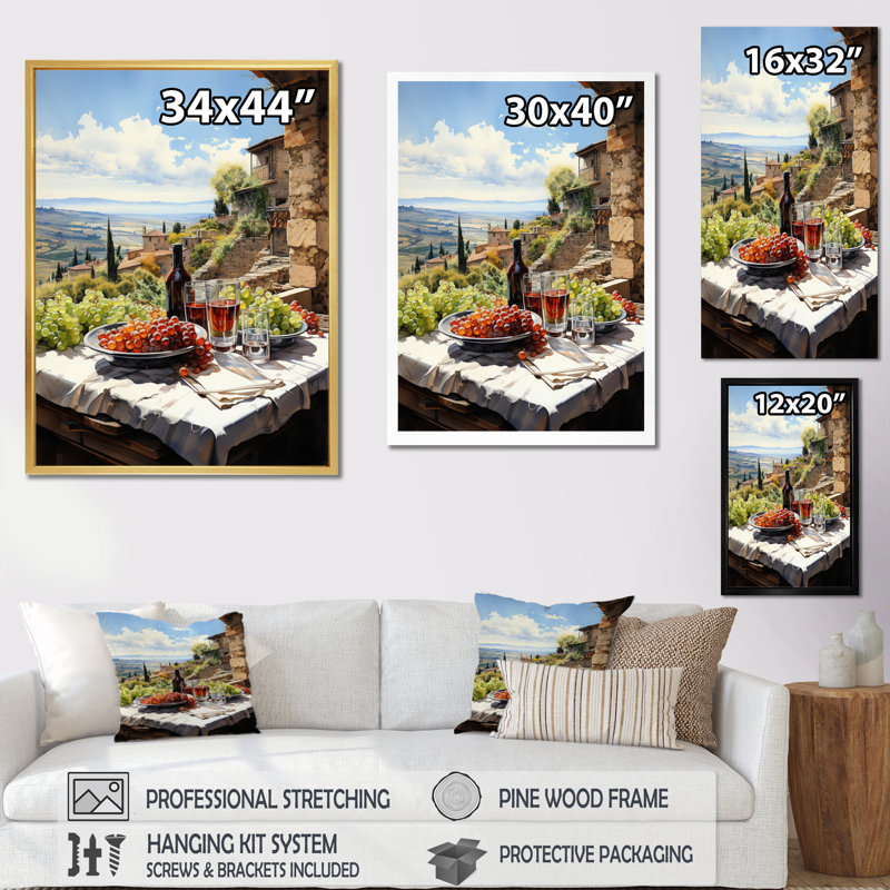 Vineyard Rendezvous In Rioja II, 32" H x 16" W x 1" D, Wrapped Canvas