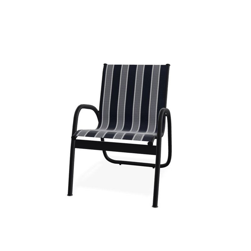 Fauteuil de patio Gardenella, Noir texturé, Nuit