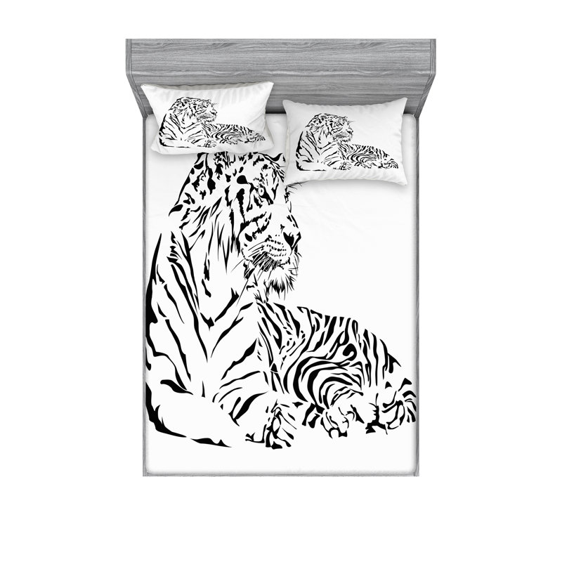 Microfiber Sheet Set, Queen Sheet Set with Fitted Sheet