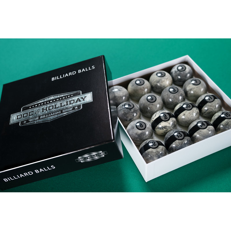 Doc & Holliday Marble Billiard Ball Set