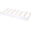 Grand lit blanc avec tablettes coulissantes et lit gigogne simple TG