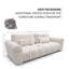 3 Seater Sofa Bed with Cushions-1339099600