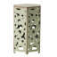 Élégantes tables d'appoint en fer antique, élégantes avec détails complexes, sans assemblage, H 22,3 po x l 12,37 po x P 14,06 po, 9,73 lb, deux tables de table intégrées-1744655468