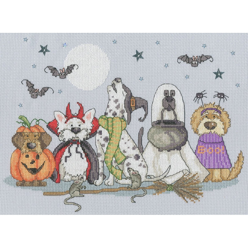 Howling Hounds XKTB18 Counted Cross Stitch Kit