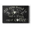 «Strong Coffee», art textuel sur toile tendue-681408310