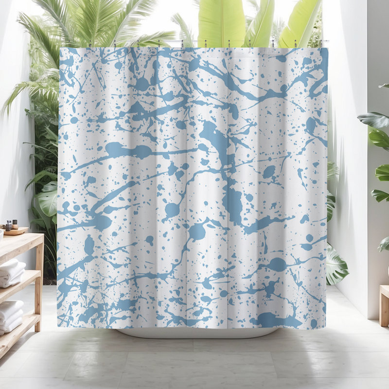 Rideau de douche Coco, Bleu