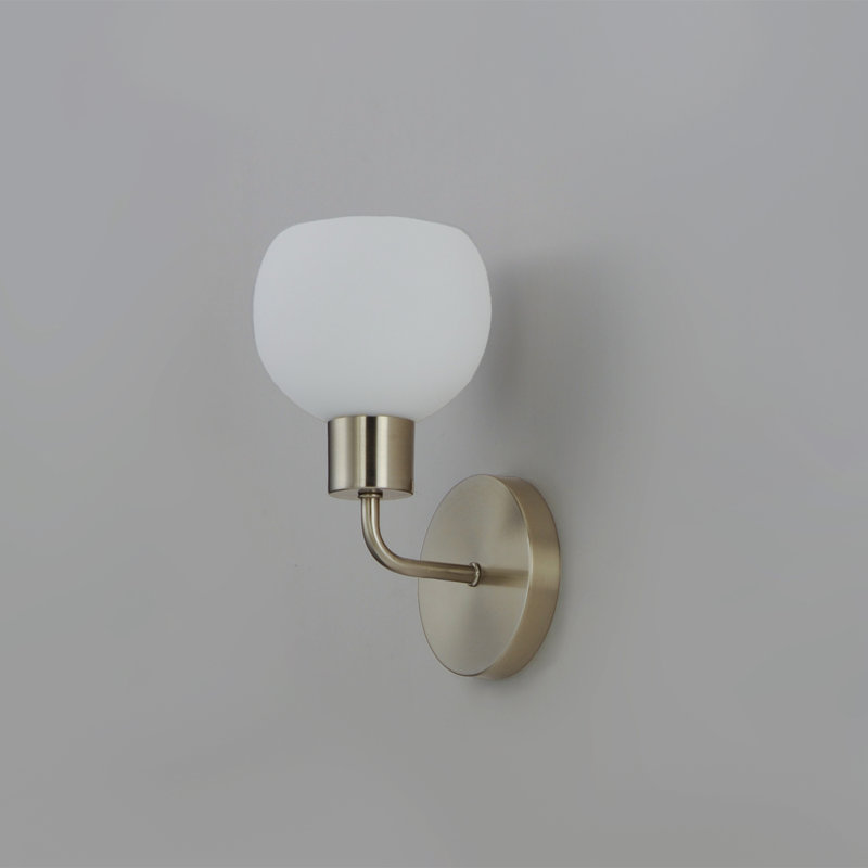 Stackpole Armed Sconce, Satin Nickel