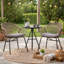 Ensemble de 2 chaises de patio Niya, polyester, acier, rotin extérieur-100917536