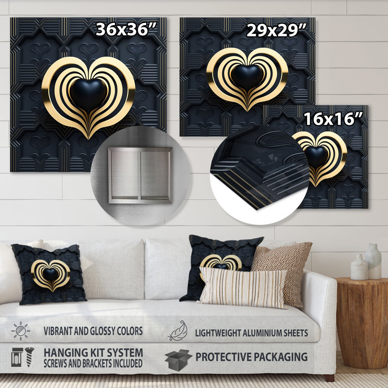 Décoration murale Radiant, H 16 po x l 16 po x P 1 po