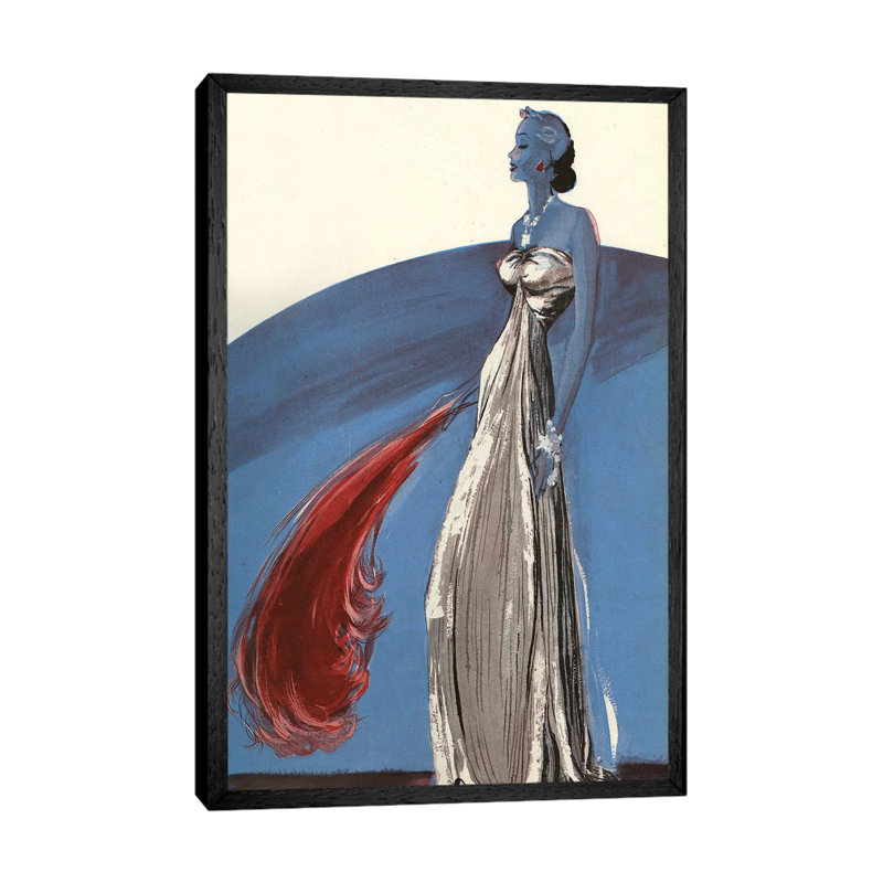 1939 Women's Fashion Magazine Plate by The Advertising Archives - Floater Frame Gallery-Wrapped Canvas Giclée on Canvas