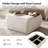 Lessman 37.25"W Mid-Century Modern Chenille Ottoman with Reversible Wood Tray Top and Storage-1406775887