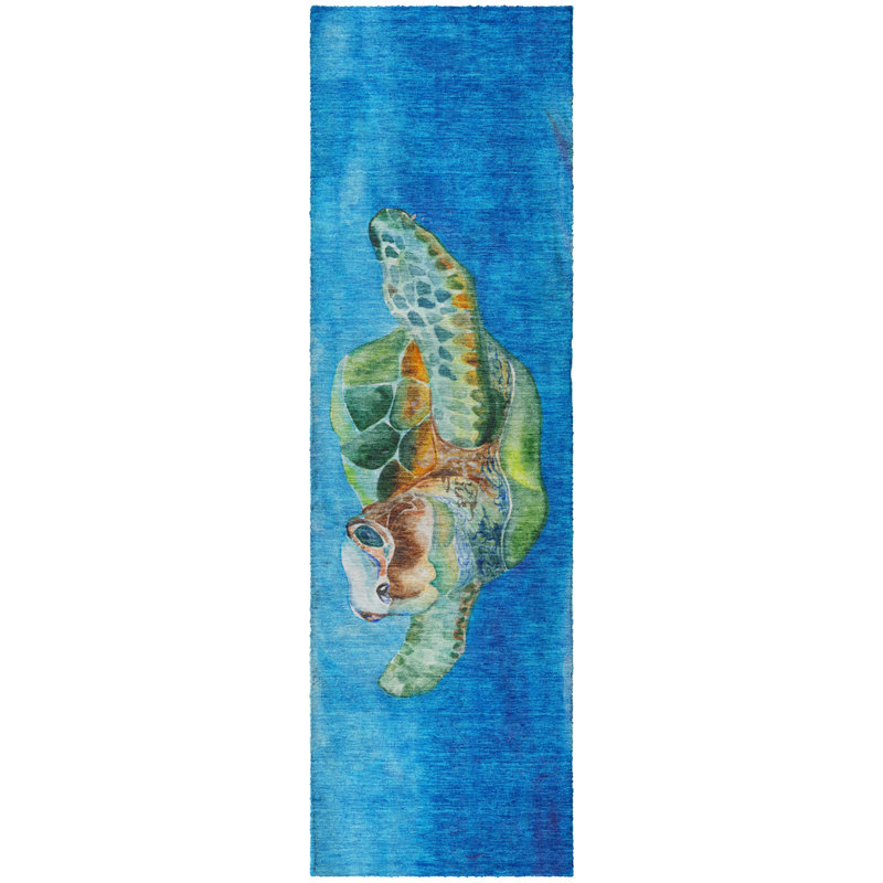 Premium Machine Washable Dream Shag Turtle Rug, 2'3" x 7'6" Runner