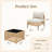 Modular Outdoor Sectional Sofa, PE Rattan Patio Conversation Set, All Weather Wicker Patio Furniture With Cushions And Coffee Table