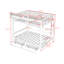 Lit superposé avec tablettes de rangement, tiroirs, ports USB et lumières DEL-1448351142-1448351161