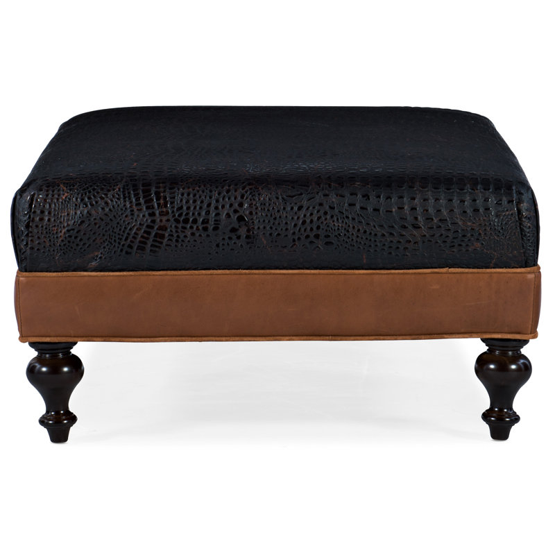 XL Rects Ottoman, Plantation, #9 Natural, Rio Mineral Genuine Leather