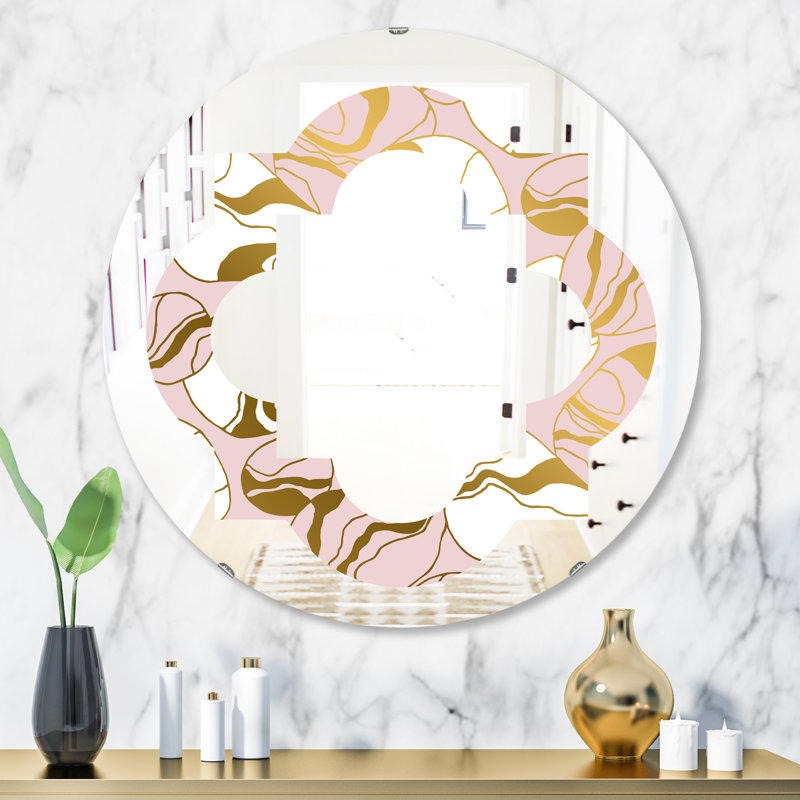 Miroir mural Marble II, H 23,6 po x l 23,6 po